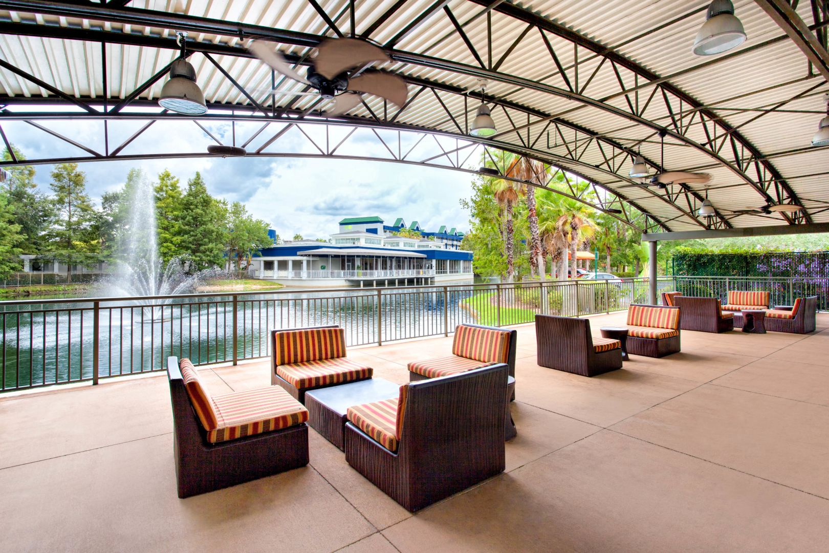 Patio view at hotel