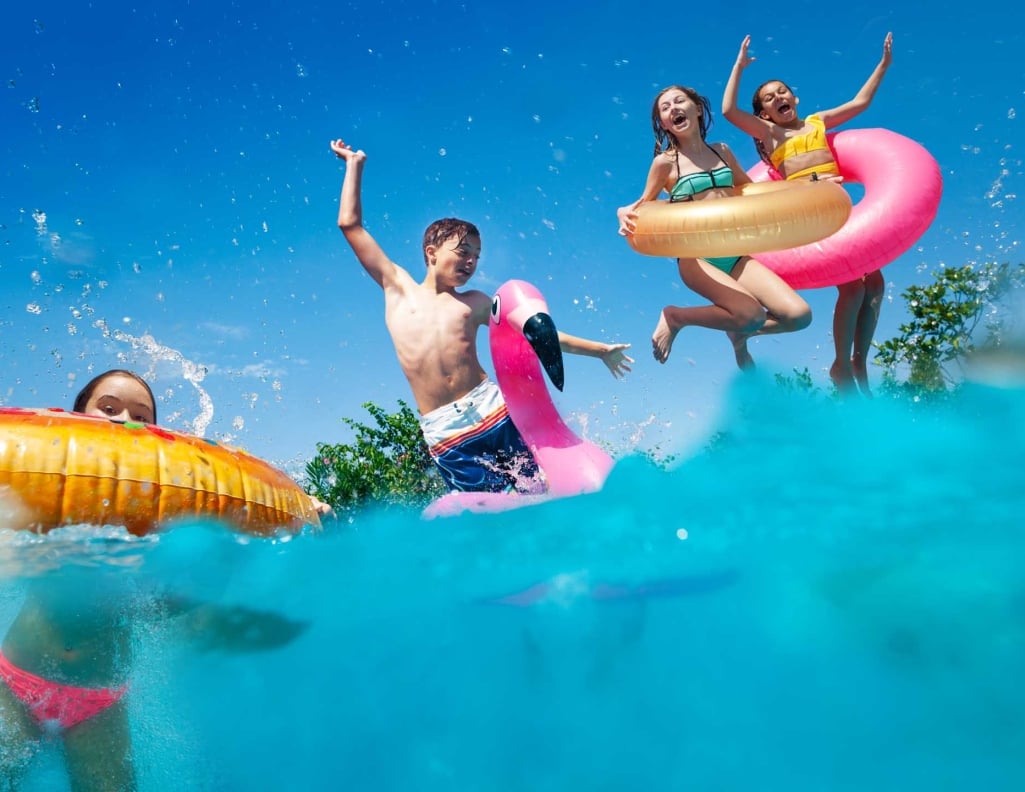 Kids In Swimming Pool