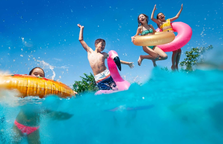 Kids In Swimming Pool